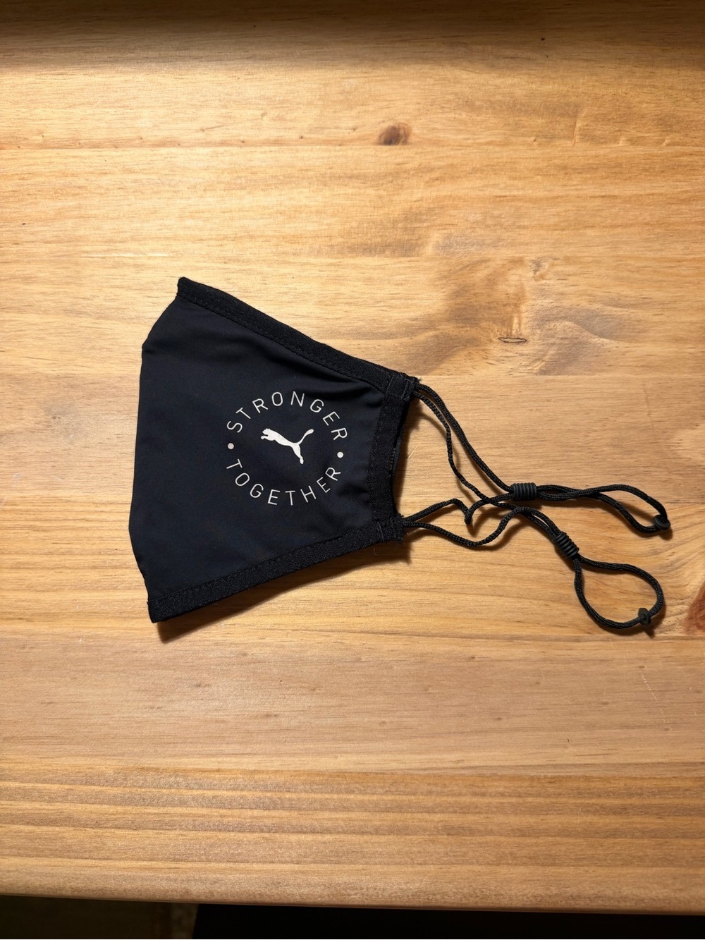 Puma Black Face Mask with White Logo